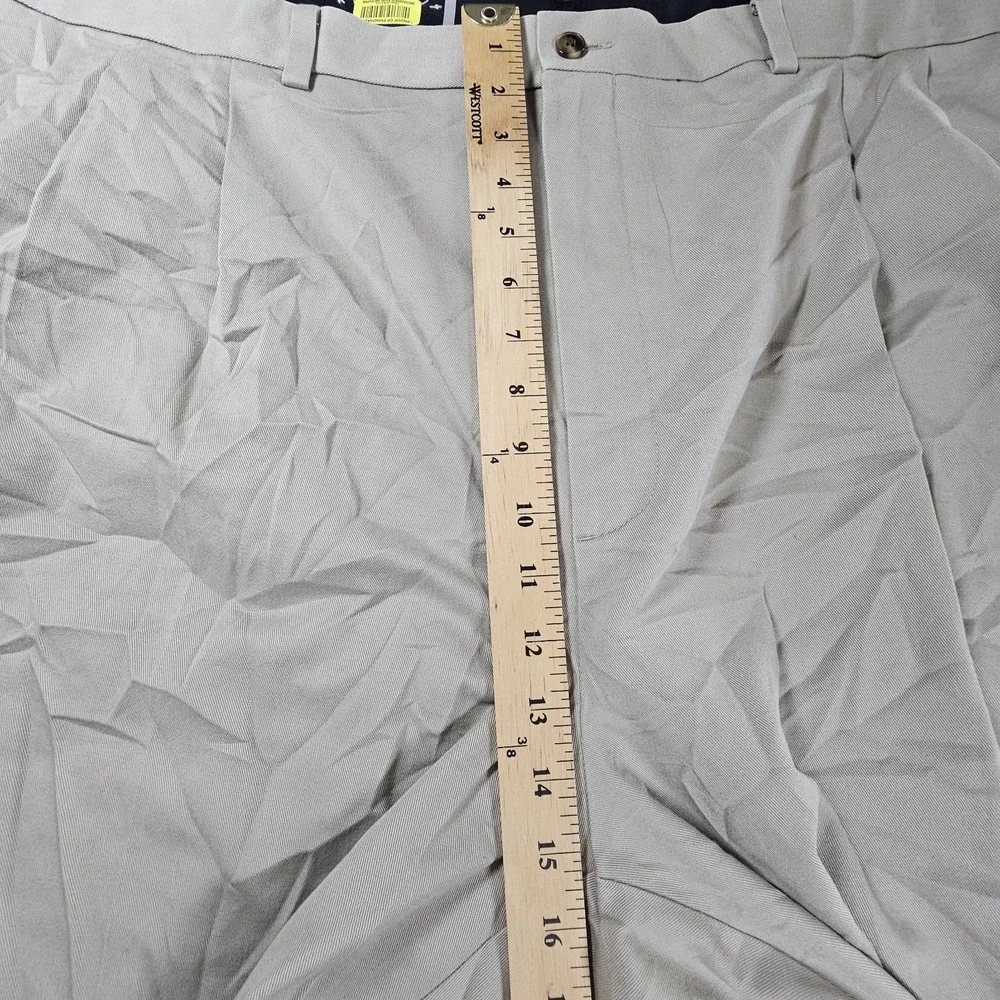 Roundtree and Yorke Non‎ Iron Performance Chino Men's Beige Pants Size 48x32